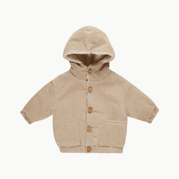 Corduroy Hooded Jacket Latte