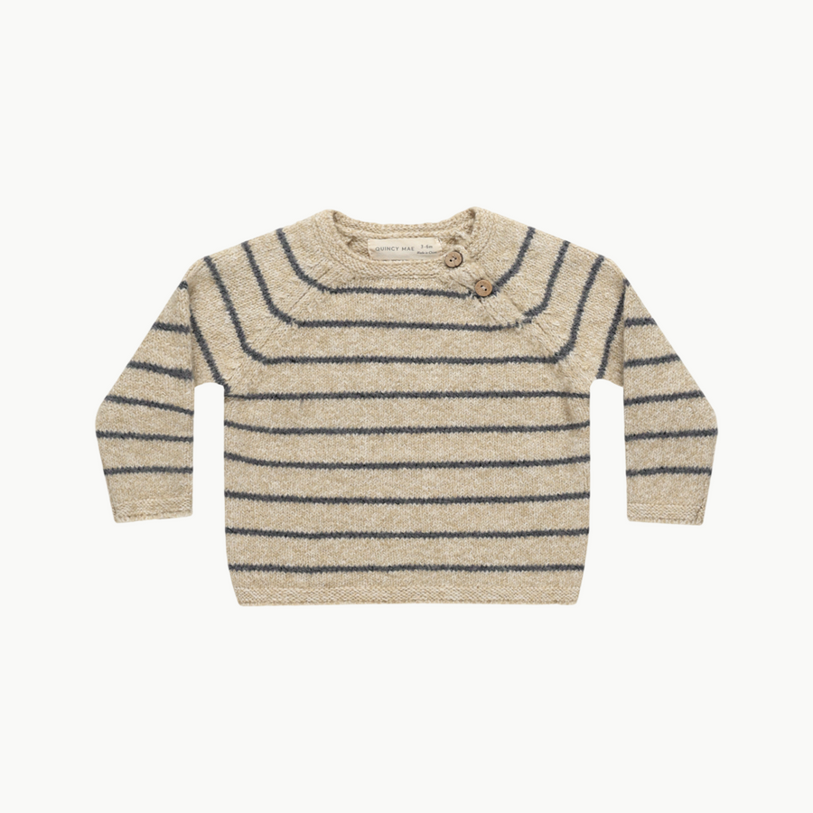 Ace Knit Sweater Indigo Stripe