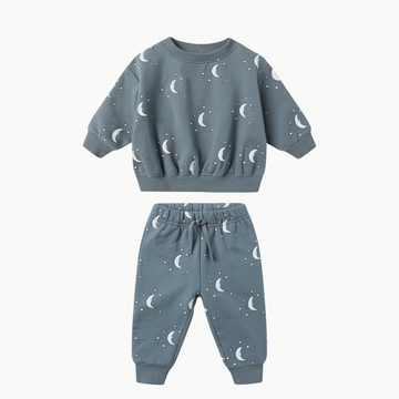 Fleece Sweatpant + Sweatshirt Moons