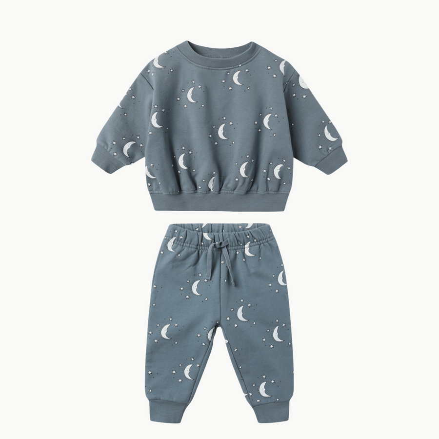 Fleece Sweatpant + Sweatshirt Moons