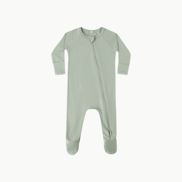 Bamboo Zip Footie Fern