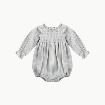 Eden Romper Blue Gingham