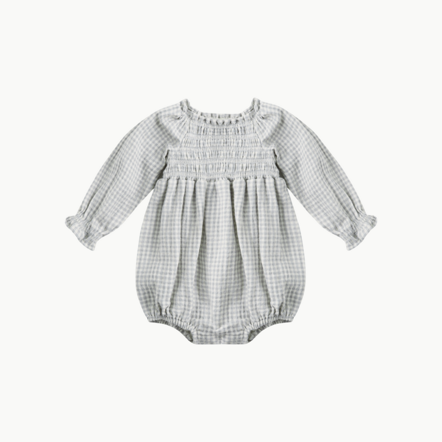 Eden Romper Blue Gingham