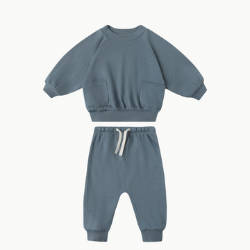 Sweatpant + Pocket Sweatshirt Ocean