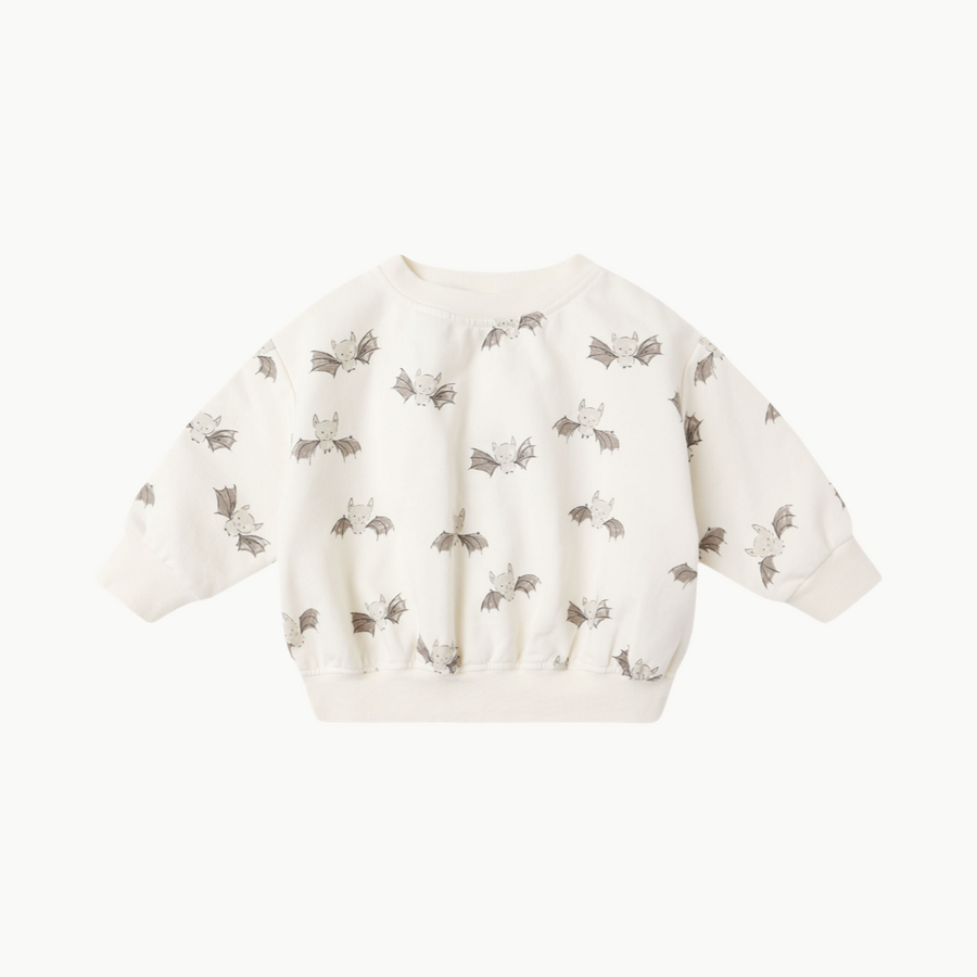 Relaxed Fleece Sweatshirt Bats