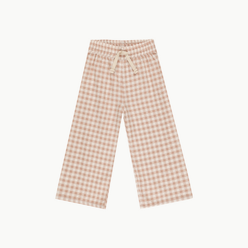 Wide Leg Pant Pink Gingham