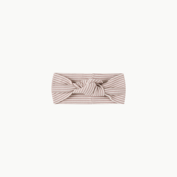 Knotted Headband Mauve Stripe