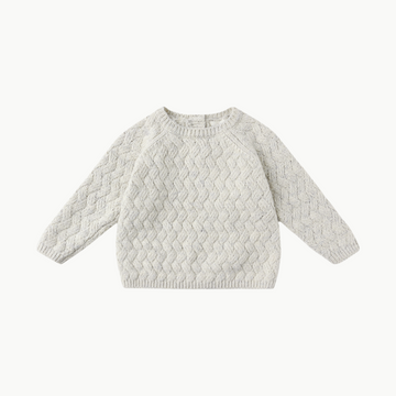 Knit Sweater Heathered Blue