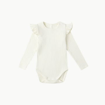 Shoulder Ruffle Bodysuit Ivory