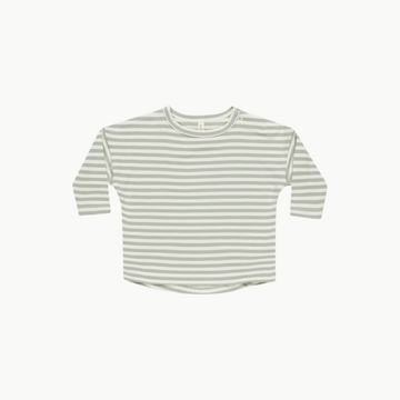 Long Sleeve Tee Sage Stripe