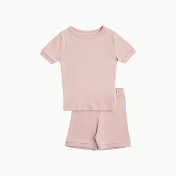 Dreamy Short Sleeve + Shorts PJ Set Blush