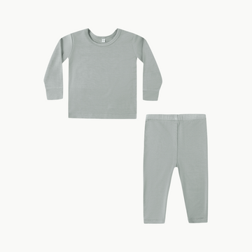 Bamboo Two Piece Lounge Set Steel