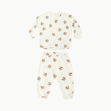 Long Sleeve Tee + Pants Set Basketballs