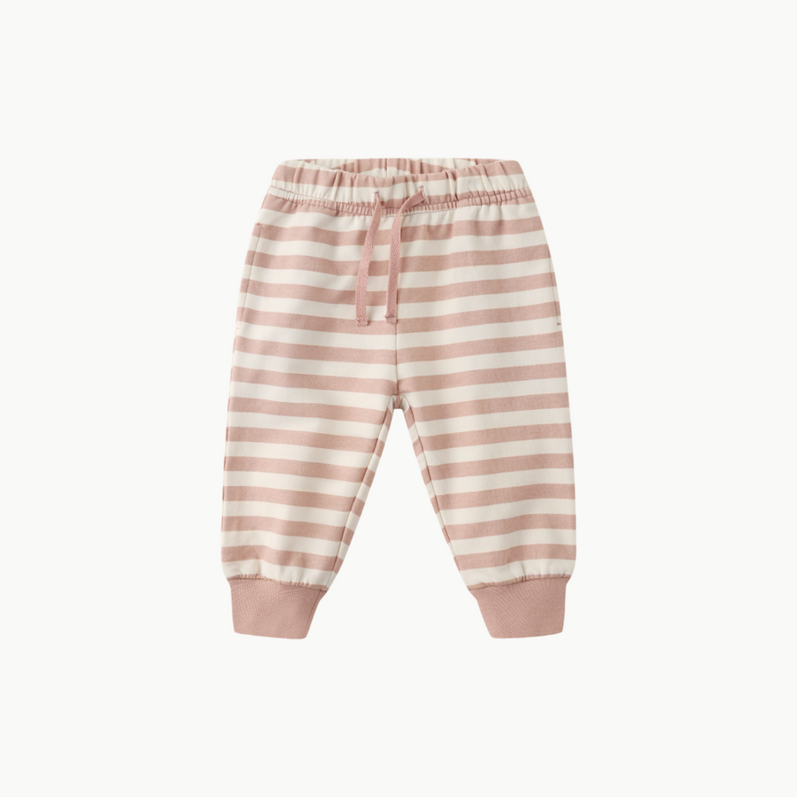 Relaxed Sweatpant Pink Stripe