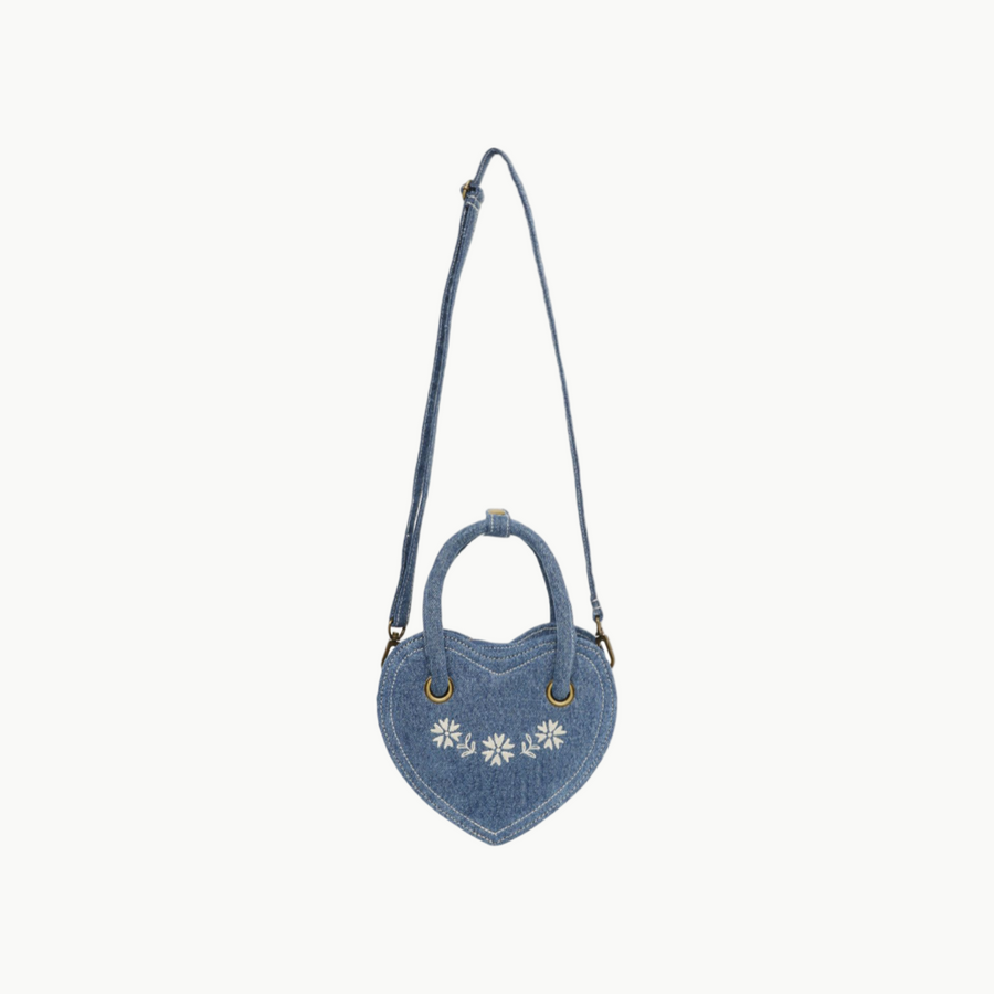 Heart Purse Denim