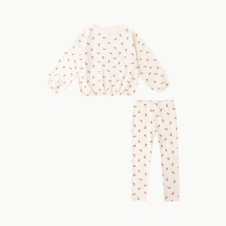 Spongey Knit Set Ruby Ditsy