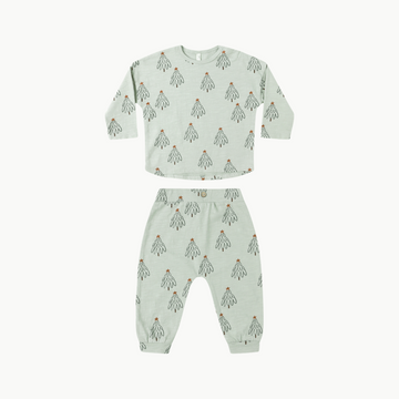 Long Sleeve Tee + Pant Set Trees