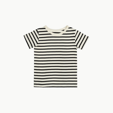 Organic Short Sleeve Tee Natural Stripe