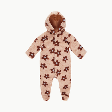 Fleece Jumpsuit Pink Daisy