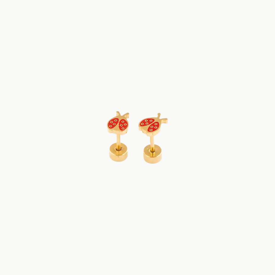 Earrings Ladybugs