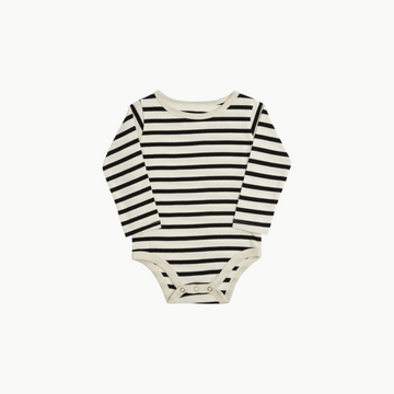 Organic Diaper Shirt Natural Stripe