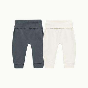 Baby Pant Set Indigo Ivory