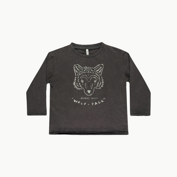 Raw Edge Long Sleeve Tee Wolf Pack