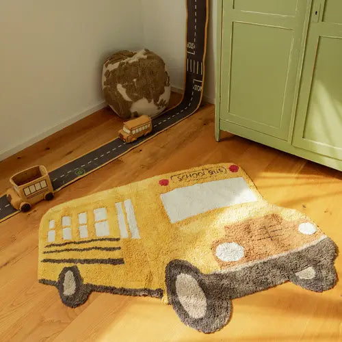 Washable Rug School Bus