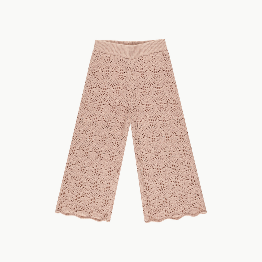 Crochet Knit Pant Rose