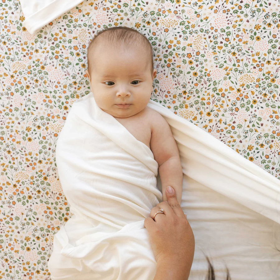 Stretch Knit Swaddle White