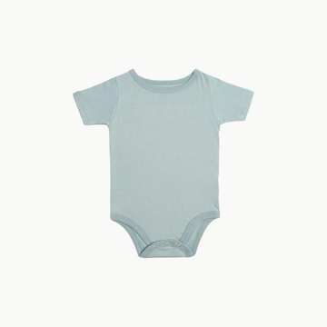 Organic Diaper Shirt Short Sleeve Sky