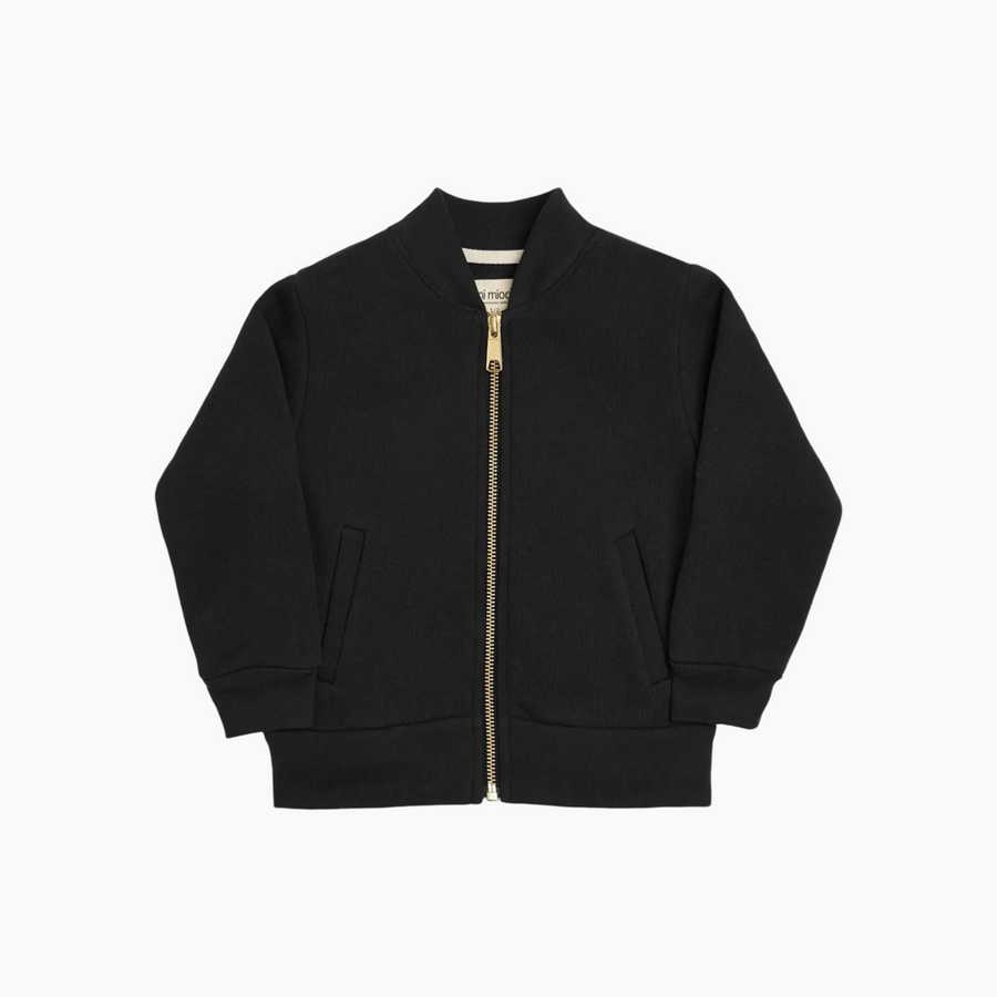 Organic Premium Varsity Sweater Black