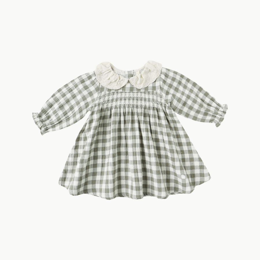 Callie Dress Forest Check