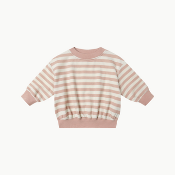 Relaxed Sweatshirt Pink Stripe