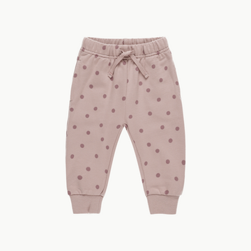 Relaxed Fleece Sweatpants Polkadots