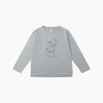 Raw Edge Long Sleeve Tee Basketball
