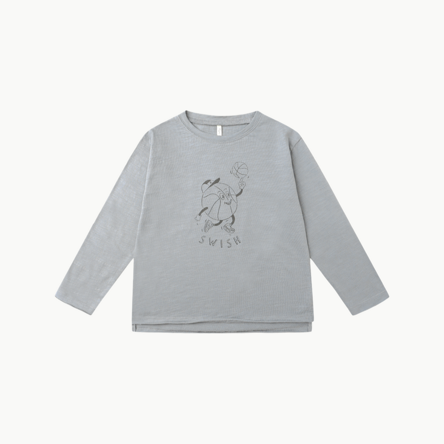 Raw Edge Long Sleeve Tee Basketball