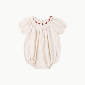 Lula Romper Petal Gingham