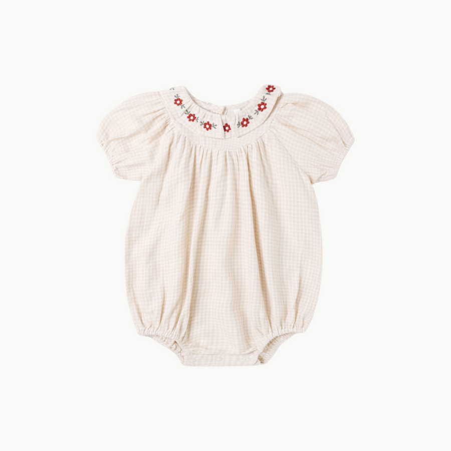 Lula Romper Petal Gingham