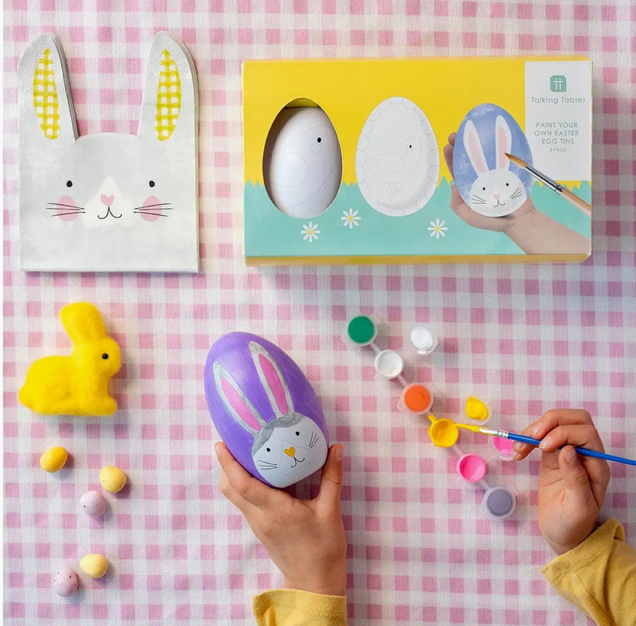 Paint Your Own Easter Egg Tins