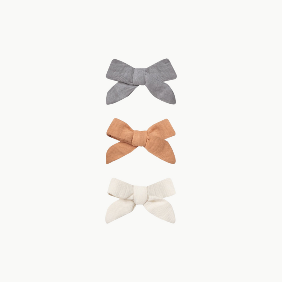 Bow Clips Set Of 3 Melon
