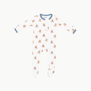 Zippered Footie Teddy Bear