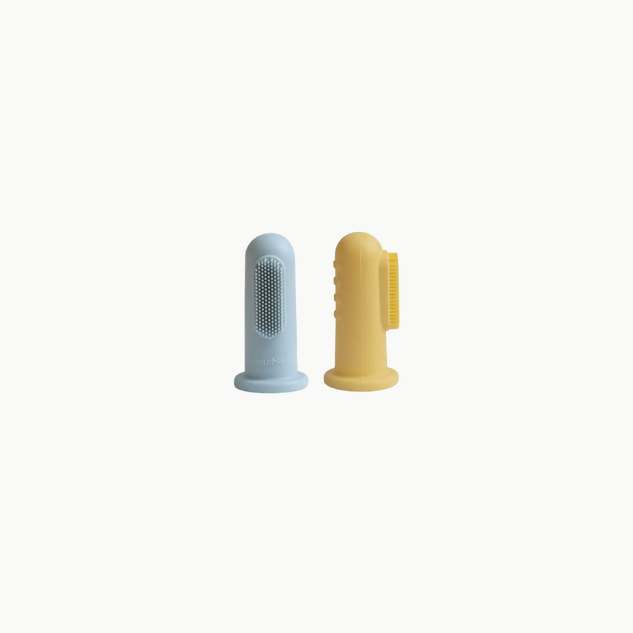 Finger Toothbrush Blue/Daffodil