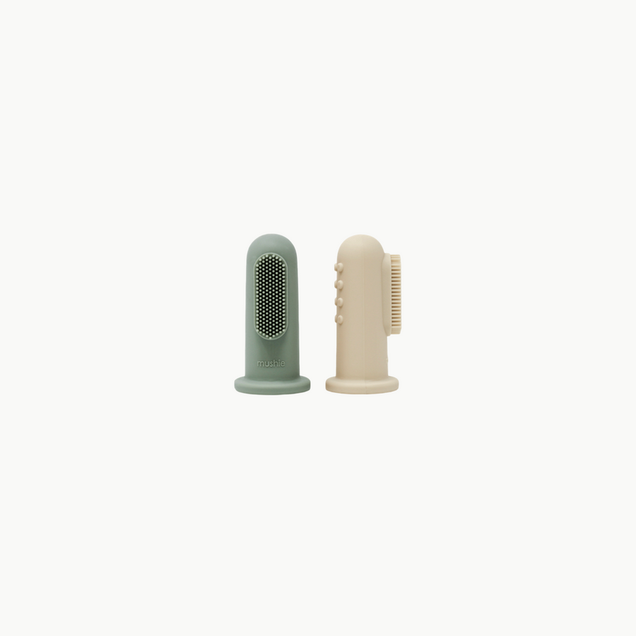 Finger Toothbrush Sand/Green