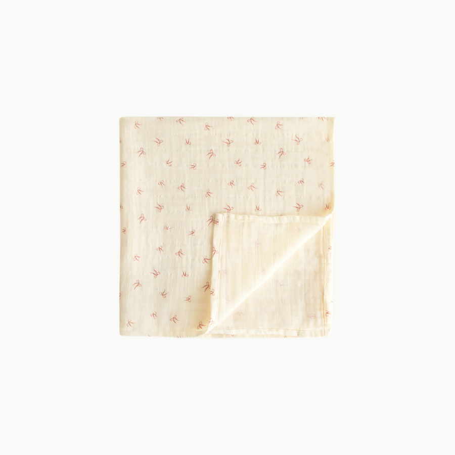 Organic Cotton Muslin Swaddle Bows