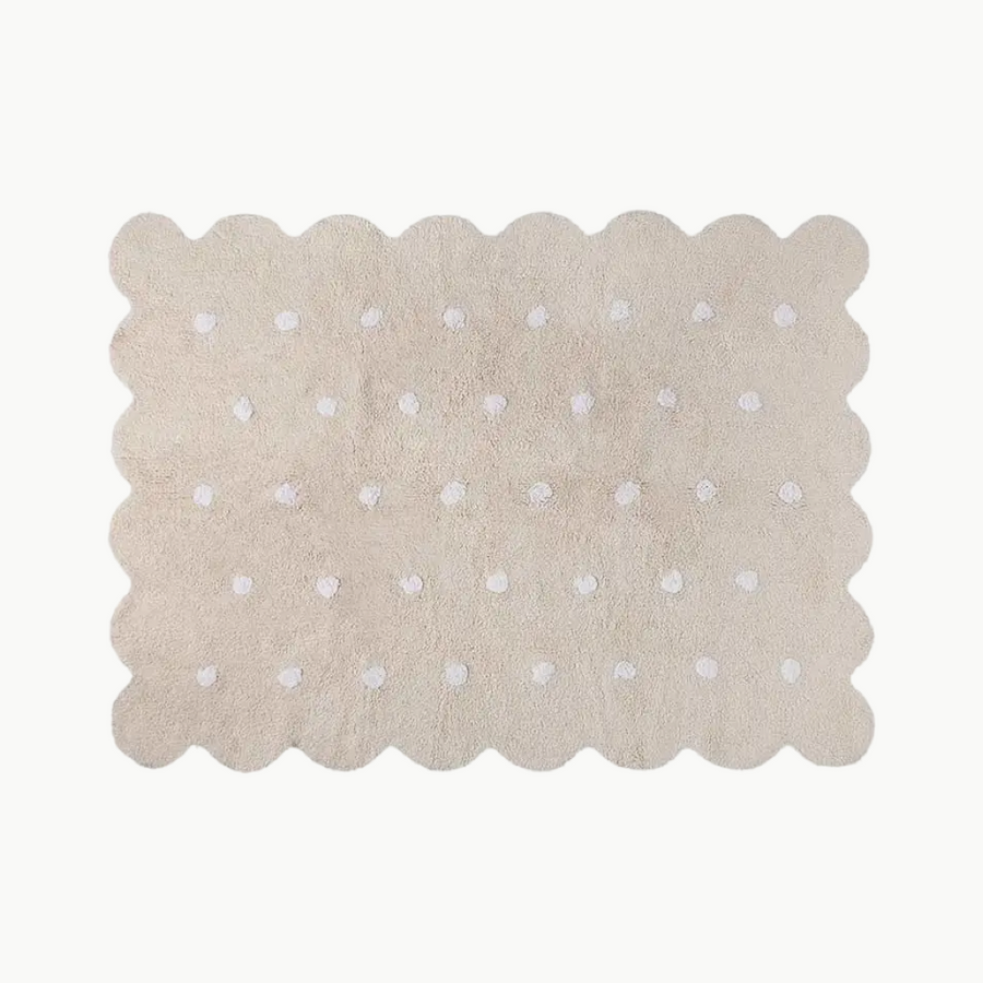 Washable Rug Biscuit Beige