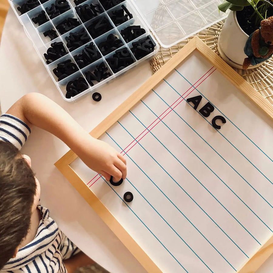 Alphabet Foam Magnetic Letters Black