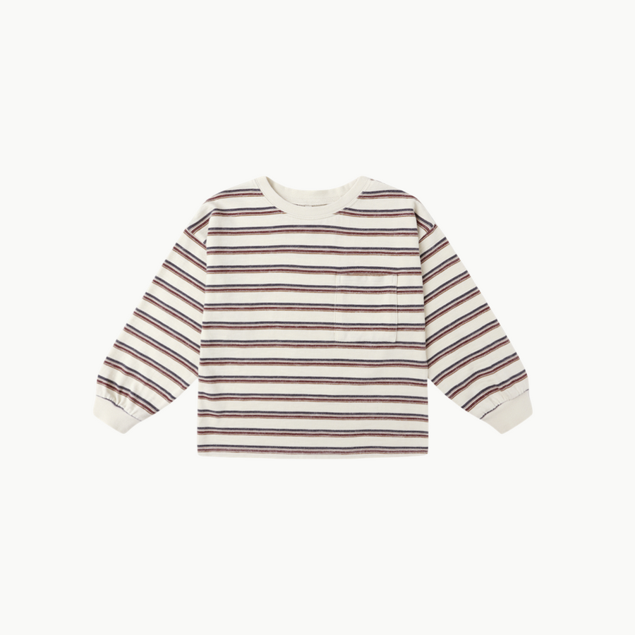 Relaxed Long Sleeve Tee Vintage Stripe