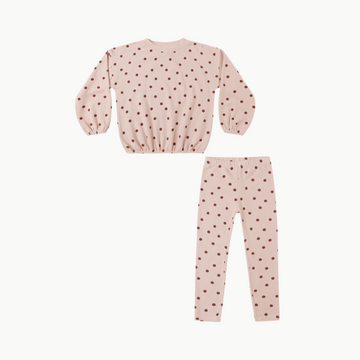Spongey Knit Set Polka Dot