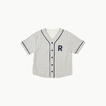 Baseball Shirt Navy Pinstripe